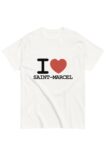 T-shirt I Love Saint-Marcel blanc