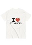 T-Shirt I Love Saint Marcel blanc